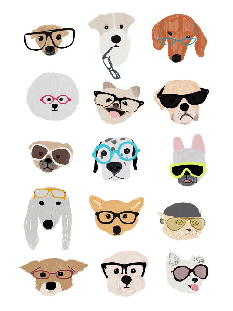 Dog With Sunglasses Drawing at Explore collection
