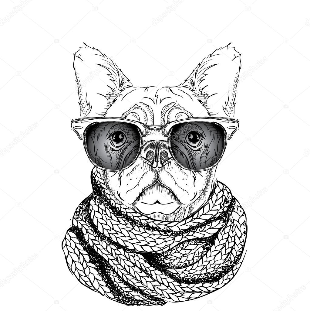 Dog With Sunglasses Drawing at Explore collection