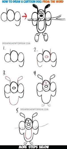 236x523 how to draw a dog for kindergarten easy drawing for kindergarten - Dog Word Drawing