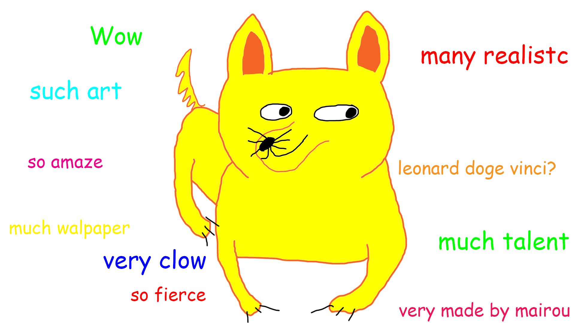 1920x1080 Doge Drawing Wallpaper Doge Know Your Meme - Doge Drawing