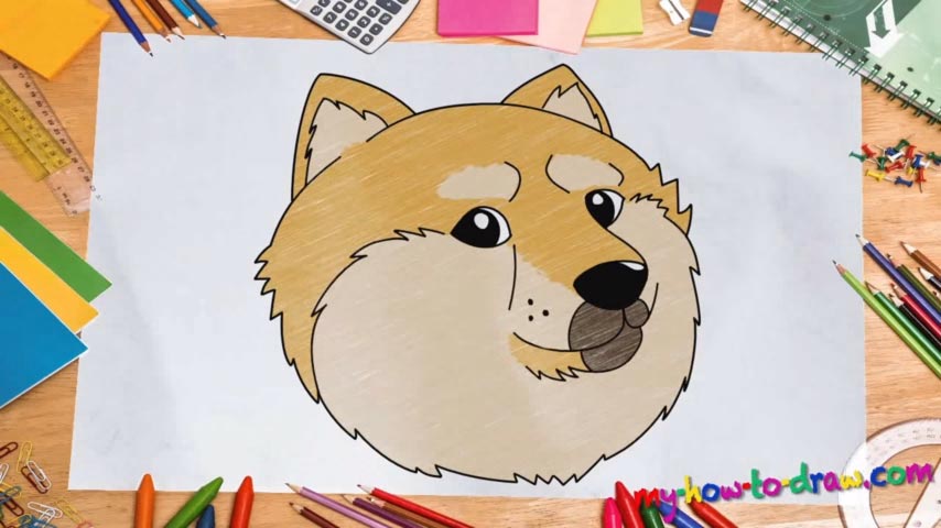 854x480 How To Draw A Doge Meme - Doge Drawing