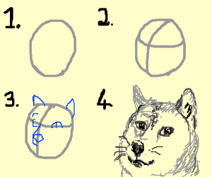 300x250 How To Draw Doge Drawing - Doge Drawing