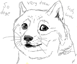 300x250 No! I Wasn't Drawing Doge! I Swear! - Doge Drawing