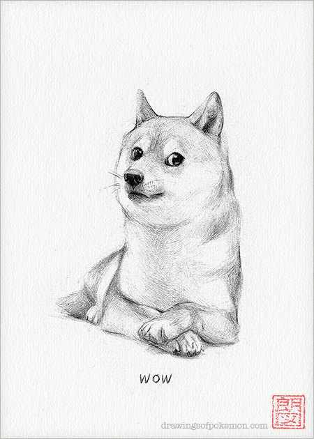 450x630 Doge - Doge Drawing