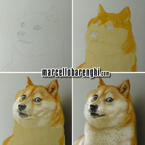 600x600 Doge Dog Meme - Doge Drawing