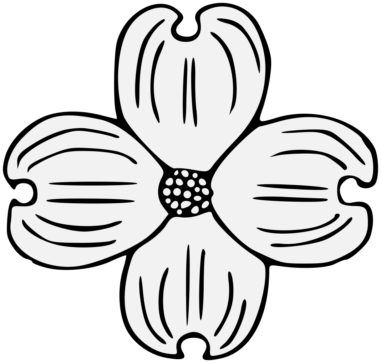 1218x1162 Dogwood - Dogwood Line Drawing