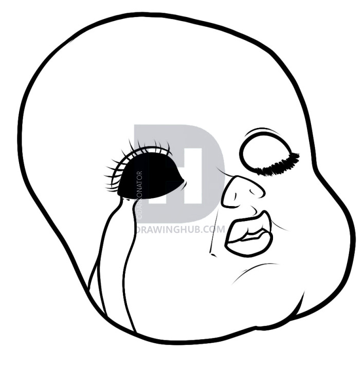 708x720 how to draw a doll face, porcelain doll, step - Doll Face Drawing