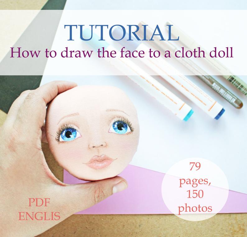 794x761 how to draw face tutorial cloth doll pdf step - Doll Face Drawing