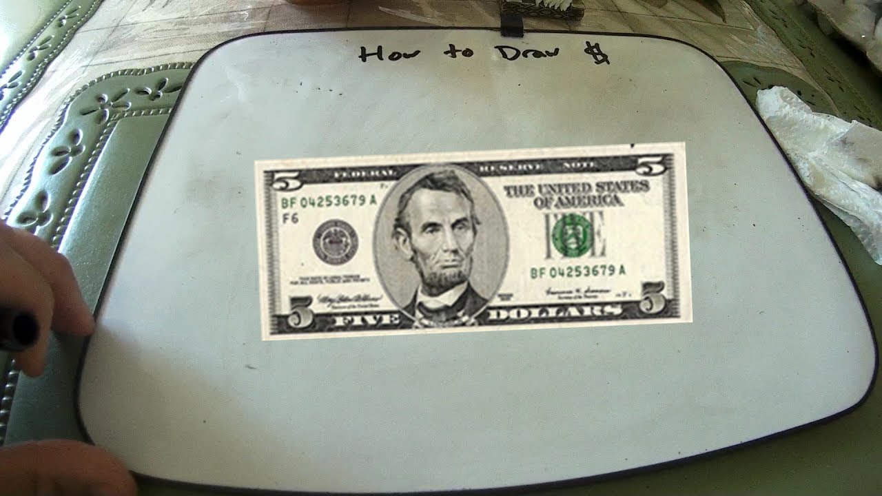 1280x720 how to draw a dollar bill - Dollar Bill Drawing
