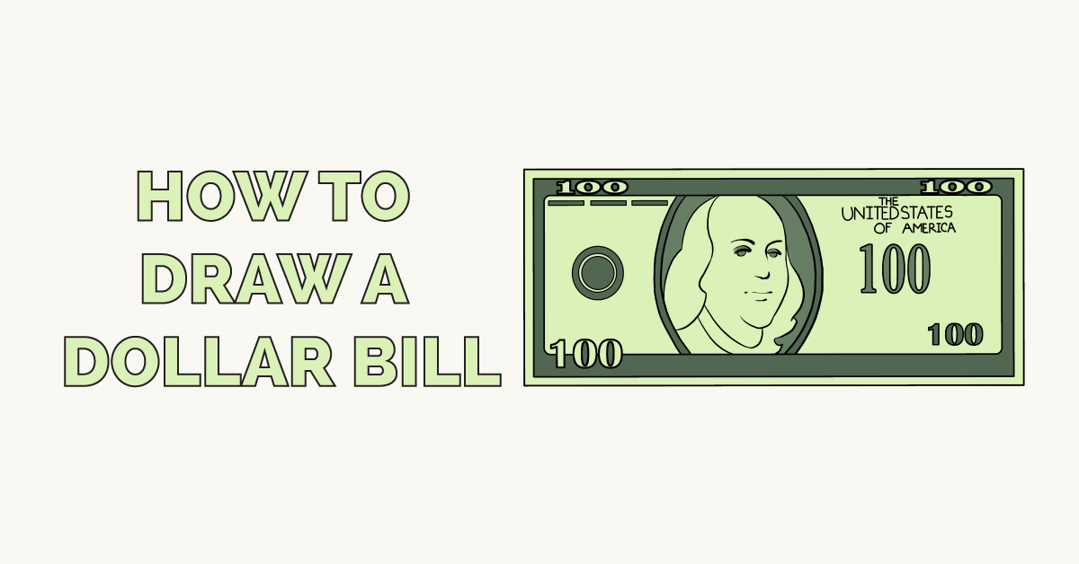1200x628 how to draw a dollar bill - Dollar Bill Drawing