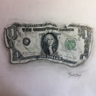 320x320 realism dollar bill drawing of mine! - Dollar Bill Drawing