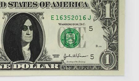 450x263 some people draw on money! one dollar bill art - Dollar Bill Drawing