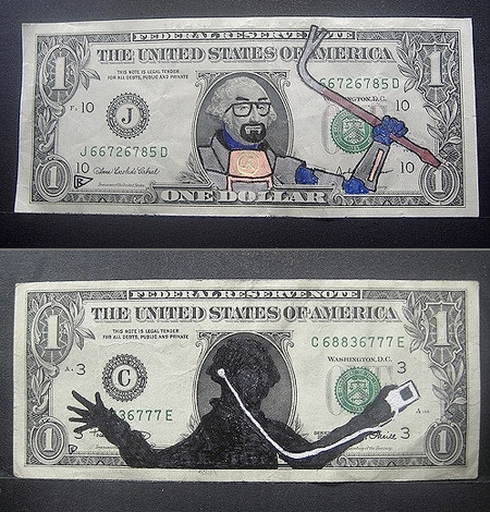 450x470 world's coolest dollar bill drawings - Dollar Bill Drawing