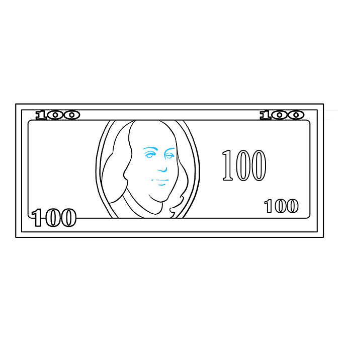 680x678 how to draw a dollar bill - Dollar Drawing