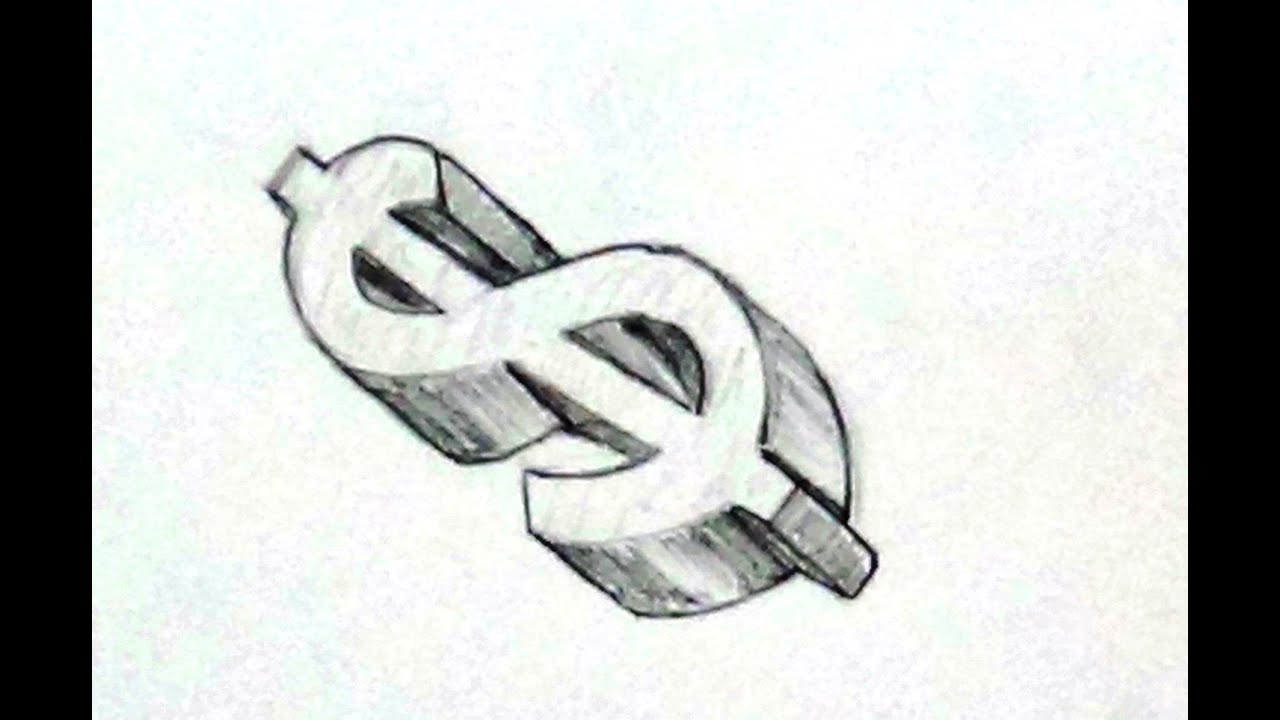 1280x720 how to draw dollar sign for beginners - Dollar Sign Drawing