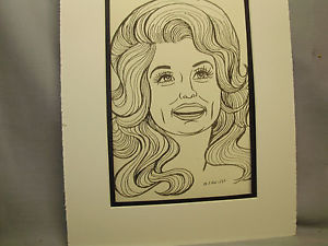 300x225 Dolly Parton Caricature Drawing From Studio New York Famous - Dolly Parton Drawing