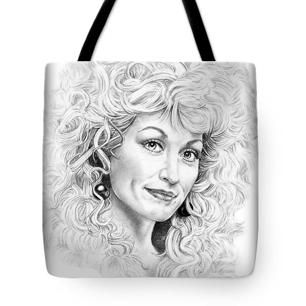 1000x1000 Dolly Parton Tote Bag For Sale - Dolly Parton Drawing