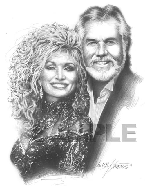 500x641 Dolly Parton Kenny Rogers Celeberty Art Work Dolly Parton - Dolly Parton Drawing