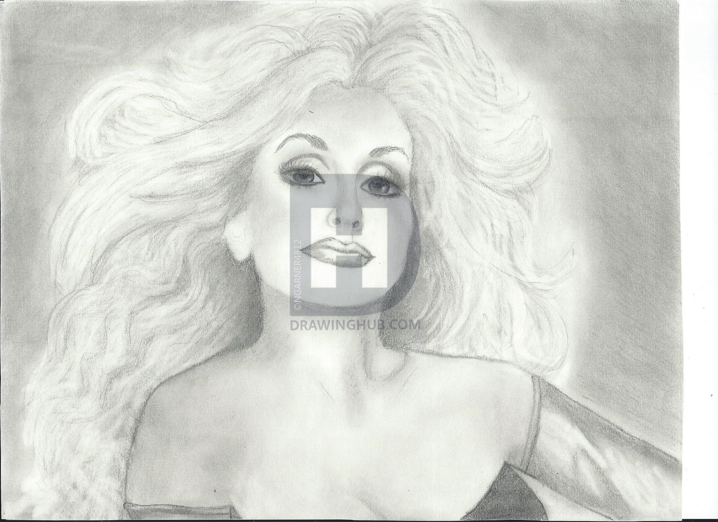 2338x1700 Drawing Of Dolly Parton, Done In Pencil - Dolly Parton Drawing
