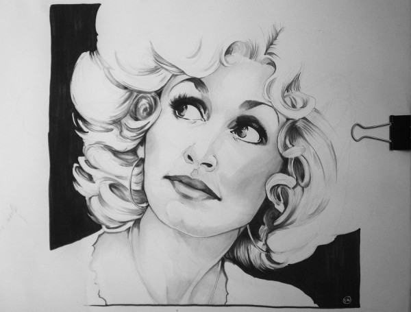600x455 Eric Spitznagel - Dolly Parton Drawing