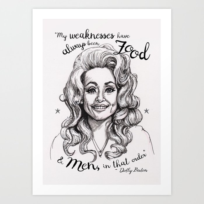 700x700 Pen Marker Drawing Of Dolly Parton Art Print - Dolly Parton Drawing