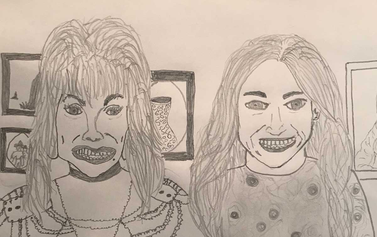 1200x756 We Asked For A Portrait Of Dolly Parton And Carrie Underwood - Dolly Parton Drawing