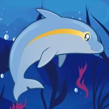 220x220 How To Draw How To Draw A Dolphin For Kids - Dolphin Drawing For Kids