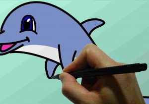 300x210 Dolphins Drawings For Kids Download Clip Art Rhclipartlibrarycom - Dolphin Drawing For Kids
