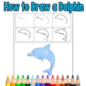 300x300 Drawing For Kids Archives - Dolphin Drawing For Kids