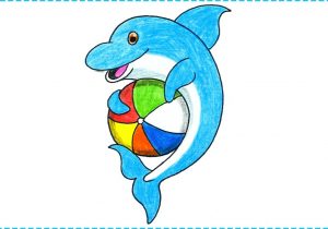 300x210 How To Draw A Dolphin Jumping Out Of The Water How To Draw - Dolphin Drawing Images