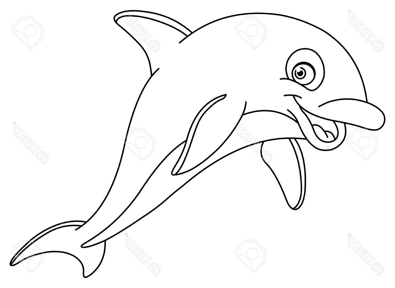 1300x947 Drawing Pictures Of Dolphins - Dolphin Drawing Step By Step