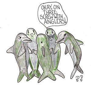 300x300 Dolphin Fish Drawings - Dolphin Fish Drawing