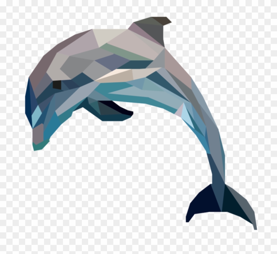 880x809 Geometric Dolphin Clipart Geometry Miami Dolphins - Dolphin Images For Drawing