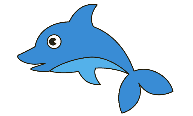 662x400 Collection Of Free Dolphin Drawing Rainbow Download On Ui Ex - Dolphin Images For Drawing