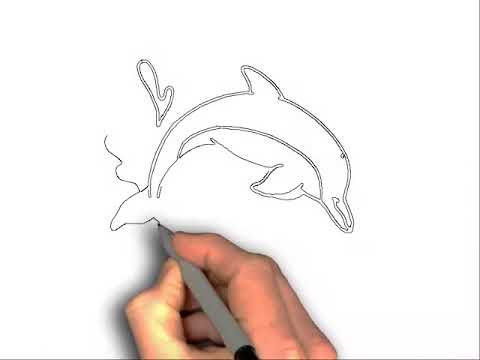 480x360 how to draw a dolphin jumping out of water step - Dolphin Jumping Drawing