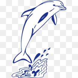 260x260 Dolphin Outline Png - Dolphin Outline Drawing