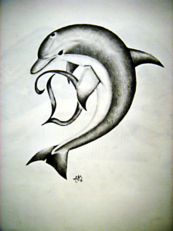 594x792 Dolphin Tattoo Drawings - Dolphin Tattoo Drawings