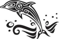 225x148 dolphin tattoo ideas tattoo symbolism designs - Dolphin Tattoo Drawings