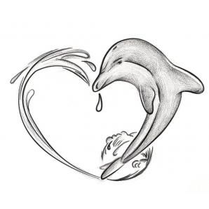 298x298 cute tattoo ideas for couples to bond together tattoo designs - Dolphin Tattoo Drawings