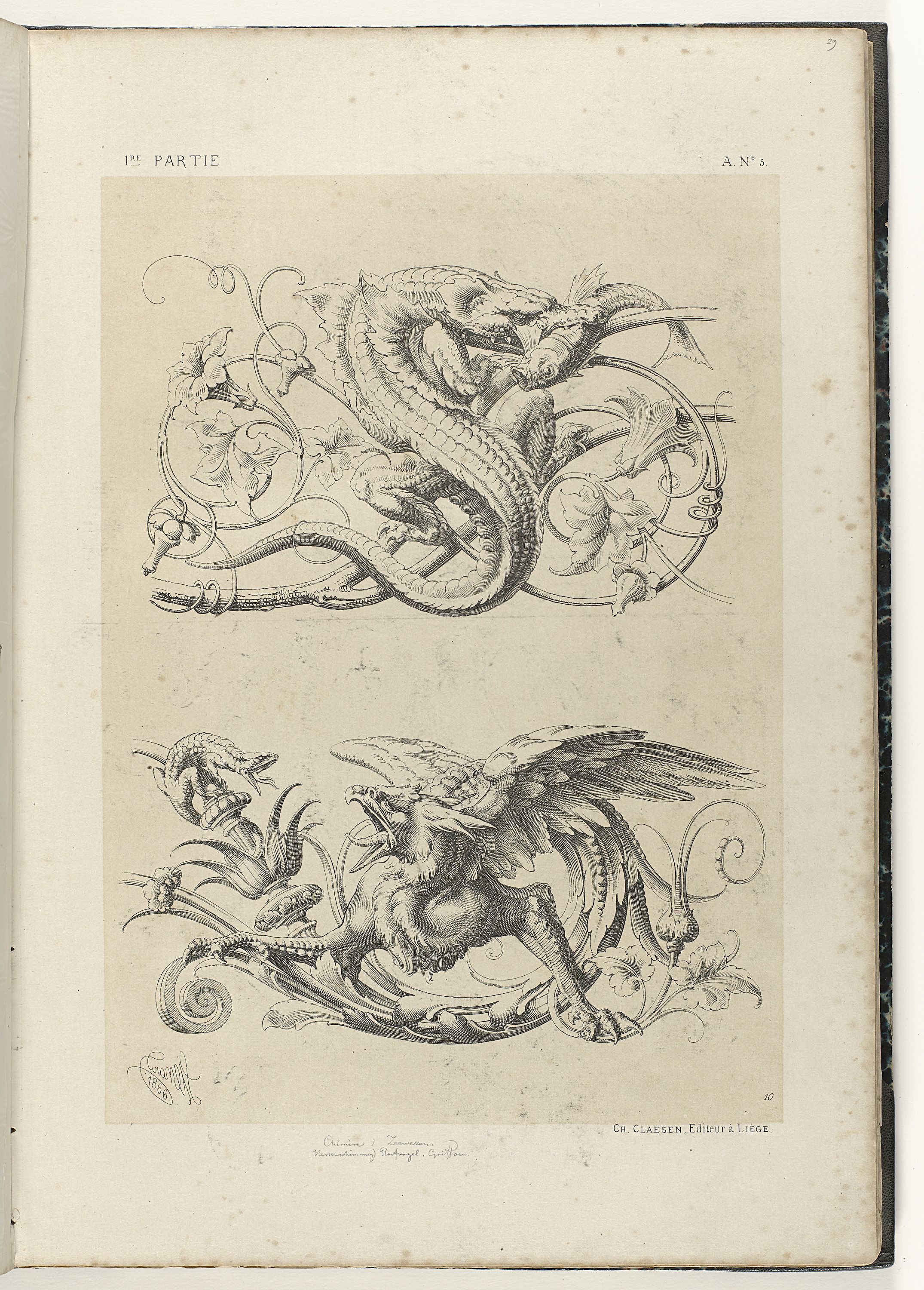 2150x3000 dragon and griffin - Domain Drawing