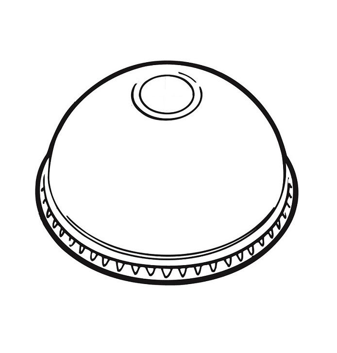 694x727 dome lid drawing - Dome Drawing