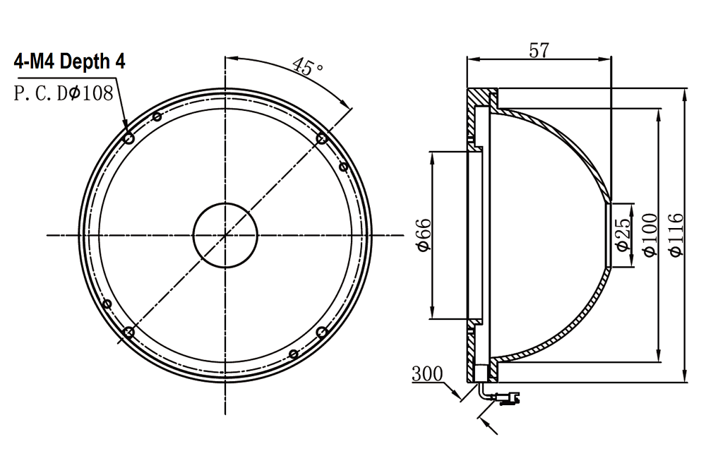 1000x670 drawing il dome spectral devices inc - Dome Drawing