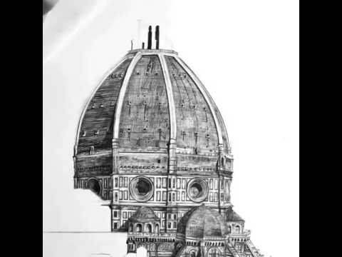480x360 drawing the brunelleschi's dome of florence cathedral - Dome Drawing