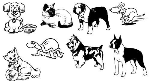 500x281 Domestic Animals Dog Drawing - Domestic Animals Drawing Pictures