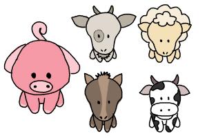 300x200 Drawn Farm Animals Domestic - Domestic Animals Drawing Pictures
