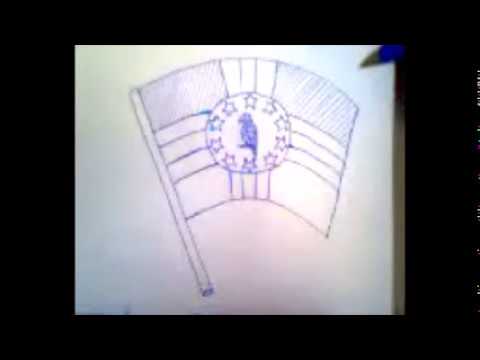 480x360 How To Draw The Dominican Flag - Dominican Flag Drawing