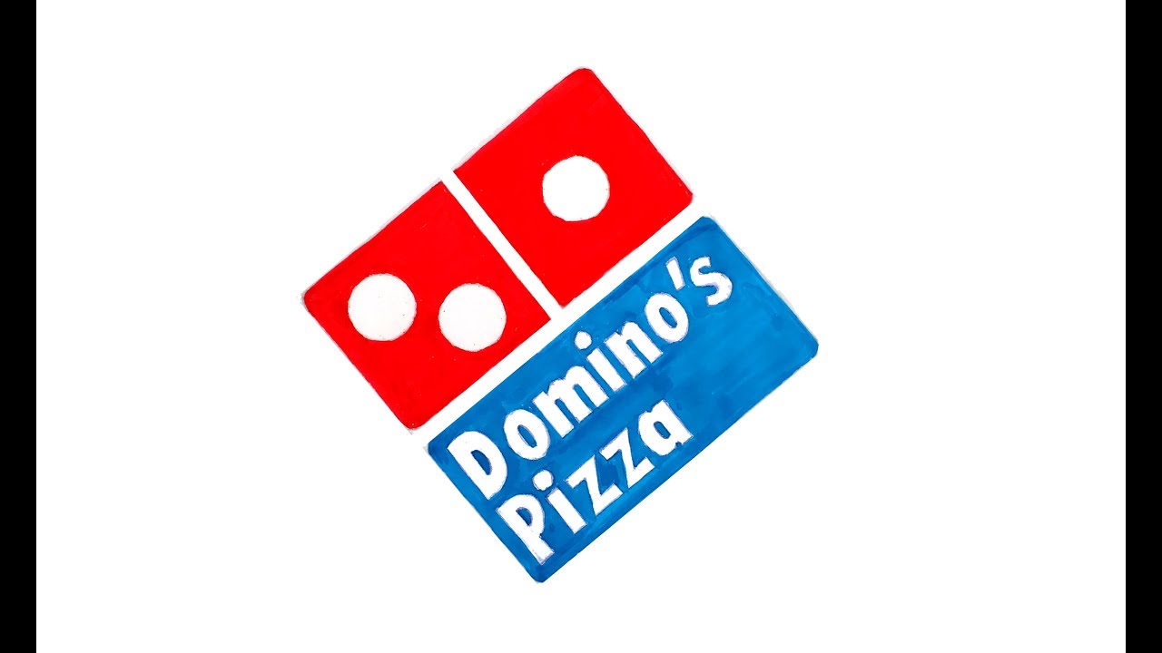 1280x720 How To Draw Domino's Pizza Logo Very Easily Logo Drawing - Domino Drawing
