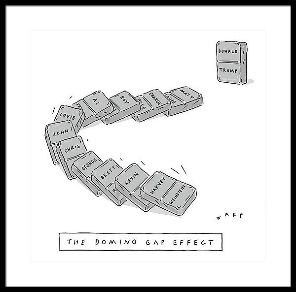 600x593 the domino gap effect framed print - Domino Drawing