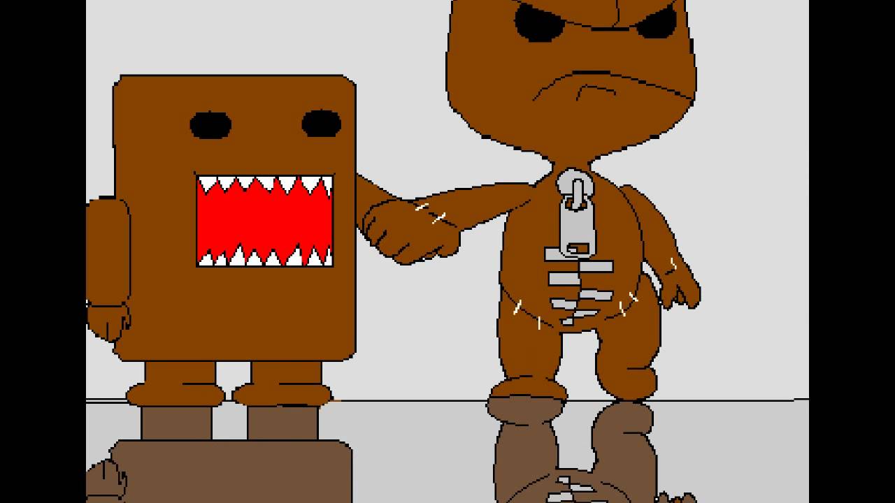 1280x720 drawing sackboy from lbp and domo - Domo Drawing