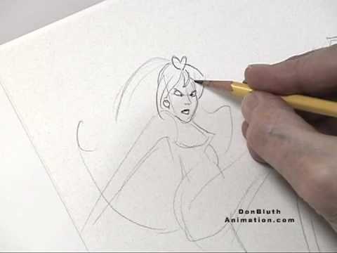 480x360 Don Bluth Draws Kimberly From Space Ace - Don Bluth Drawings